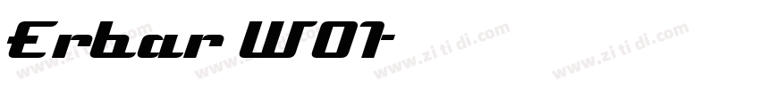 Erbar W01字体转换